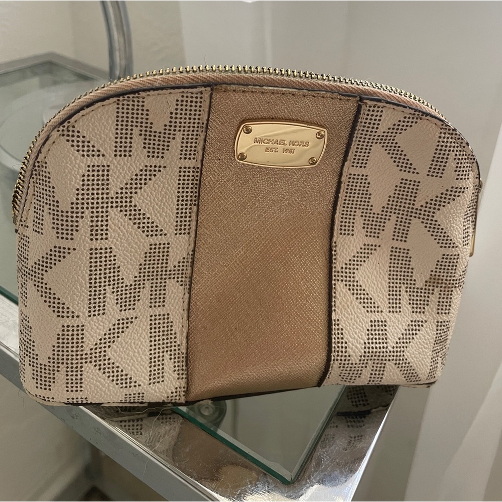 Michael Kors Small Monogram Makeup Bag